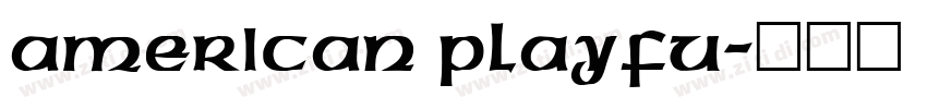 american playfu字体转换